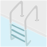 Pool Ladder Stencil