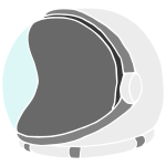 Astronaut Helmet Stencil