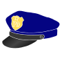 Police Hat Stencil
