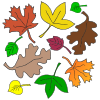 dot paint leaves