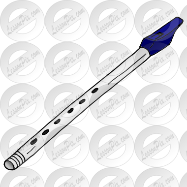 Tin Whistle Picture for Classroom / Therapy Use - Great Tin Whistle Clipart