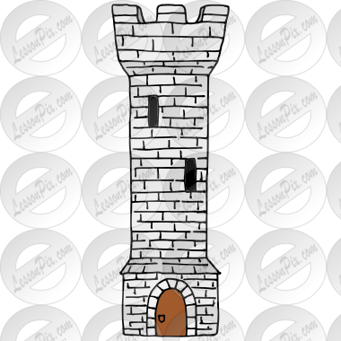 Tower Picture for Classroom / Therapy Use - Great Tower Clipart