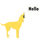 Dog Speaks Stencil