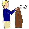 Hang up coat