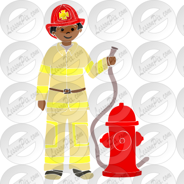 Firefighter Stencil