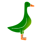 Green Duck Stencil
