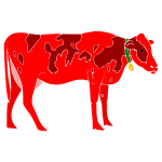 Red Cow Stencil