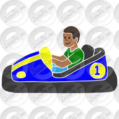 Bumper Car  Stencil