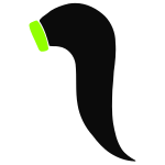 Ponytail Stencil