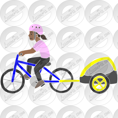 Bike Trailer  Stencil
