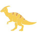 Parasaurolophus Stencil
