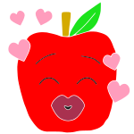 Love Apple Stencil