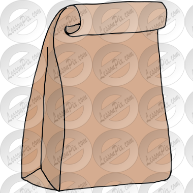 brown bag clipart