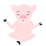 Calm Pig Stencil
