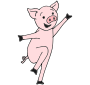 Cheerful Pig Picture
