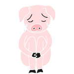Sad Pig Stencil