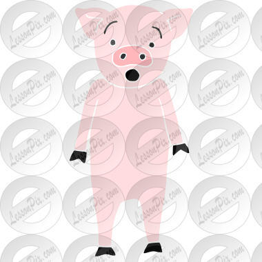 Shocked Pig Stencil