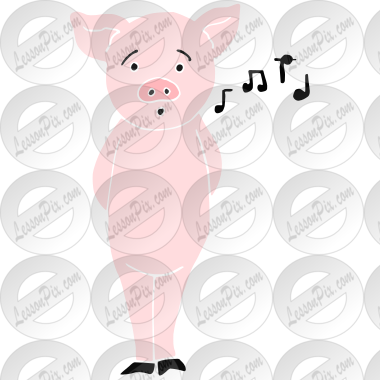 Whistling Pig Stencil