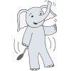 Dancing Elephant Picture