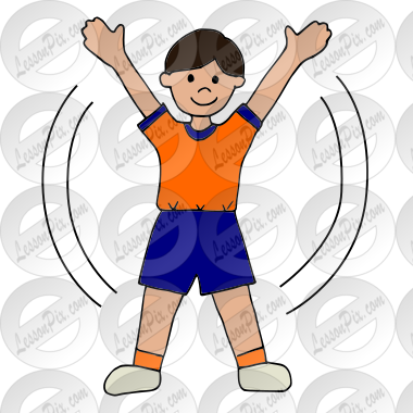 Jumping Jack Picture for Classroom / Therapy Use - Great Jumping Jack  Clipart