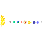 Solar System Stencil