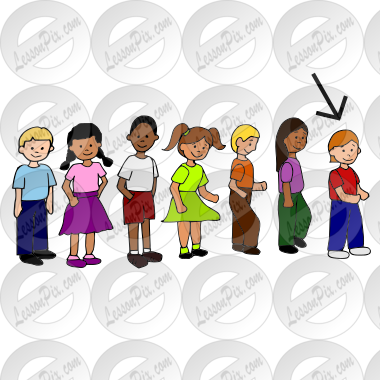 Line Leader Picture for Classroom / Therapy Use - Great Line Leader Clipart