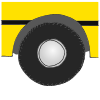 The wheels on the bus go round and round, round and round, round and round. The wheels on the bus go round and round. All through the town.