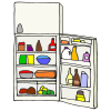 'The fridge is open."