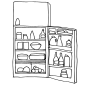 Open Refrigerator
