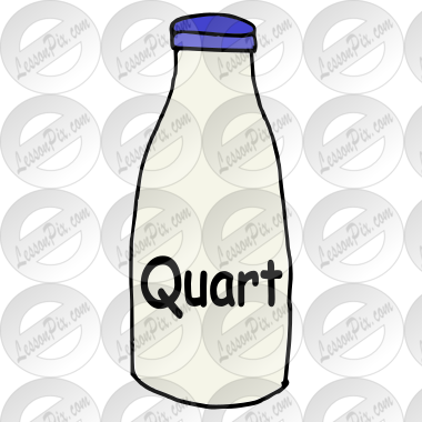 quart of milk clipart