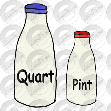 quart of milk clipart