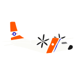 Coast Guard Plane Stencil