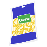 Shredded Cheese Stencil