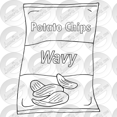 Potato Chips Outline for Classroom / Therapy Use - Great Potato Chips ...