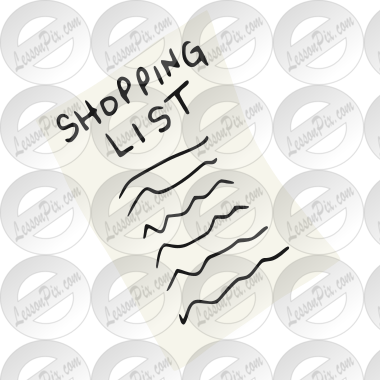 Shopping List Stencil