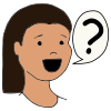 Asks questions