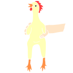 Rubber Chicken Stencil