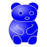 Blue Bear Stencil