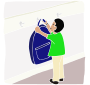 Hang Up Backpack  Stencil