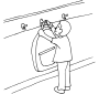 Hang Up Backpack  Outline