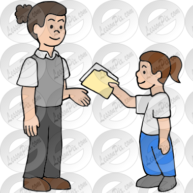 Turn In Picture for Classroom / Therapy Use - Great Turn In Clipart