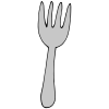 "Here is a fork."