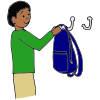 What would you do if you saw a student reach in your backpack and take stuff out?