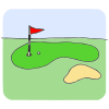I+play+golf+on+a+green+field. Picture
