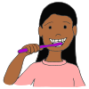 Where do you brush your teeth?
