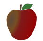 Rotting Apple Stencil
