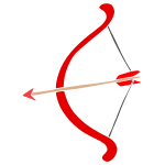 Bow and Arrow Stencil