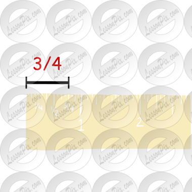 Three Fourths Inch  Stencil