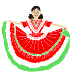 Mexican Dress Stencil