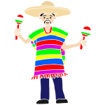 Mexican Poncho Stencil